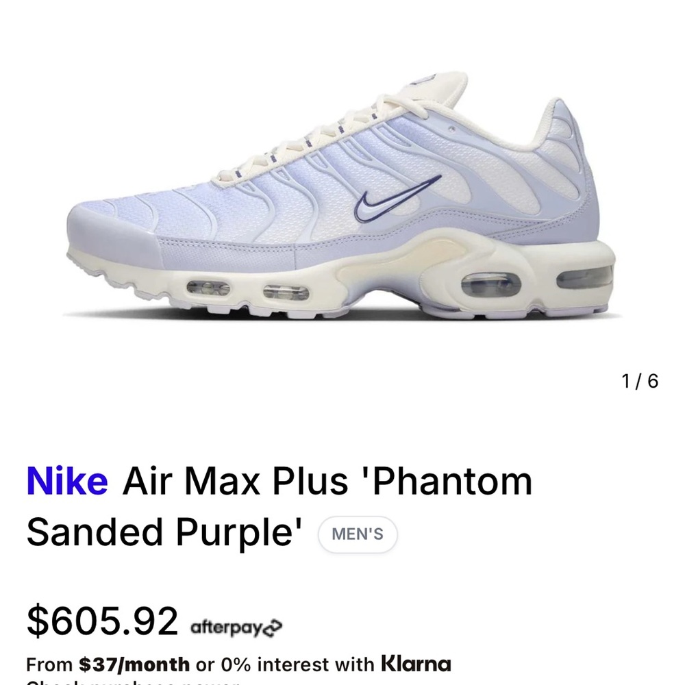 Nike Air Max Plus Phantom Purple Sneakers